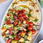 Hummus with Veggies and Halloumi